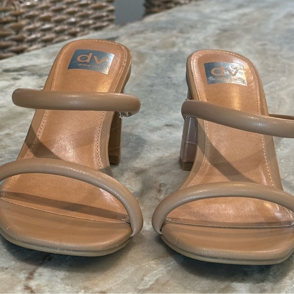 Women’s Dolce Vita HALSTY carmel tan heeled sandals- Size 9.5 - Picture 4 of 8